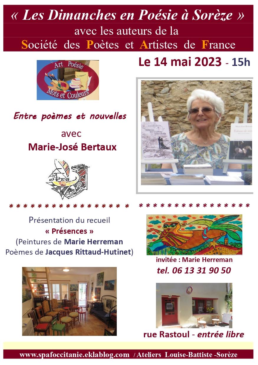 14 mai 2023 marie jose bertaux