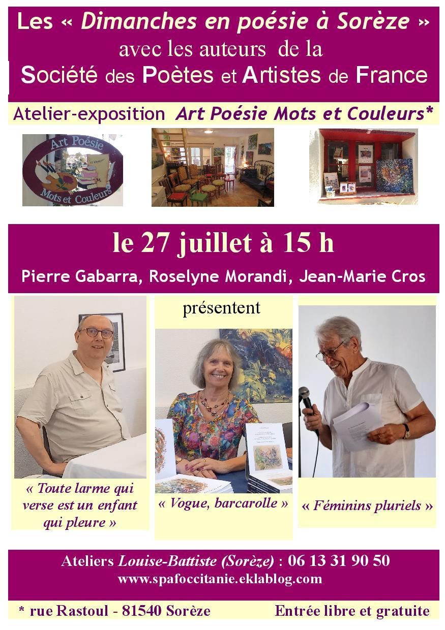 27 juillet en poesie