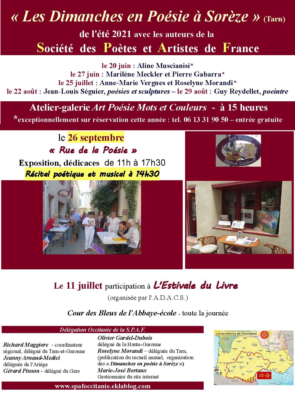 Les dimanches en poesie a soreze calendrier de l ete 2021 page 2