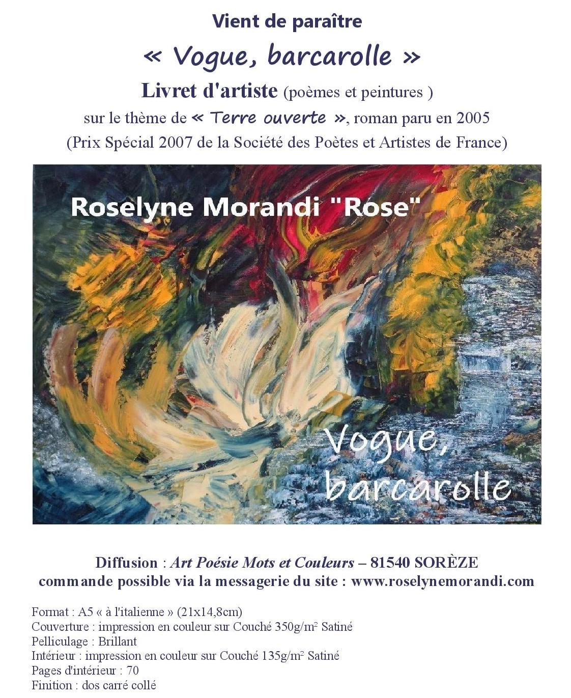 Vogue barcarolle vient de paraitre